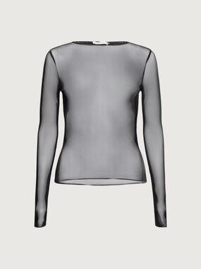 Oak + Fort MESH LONG SLEEVE TOP size S